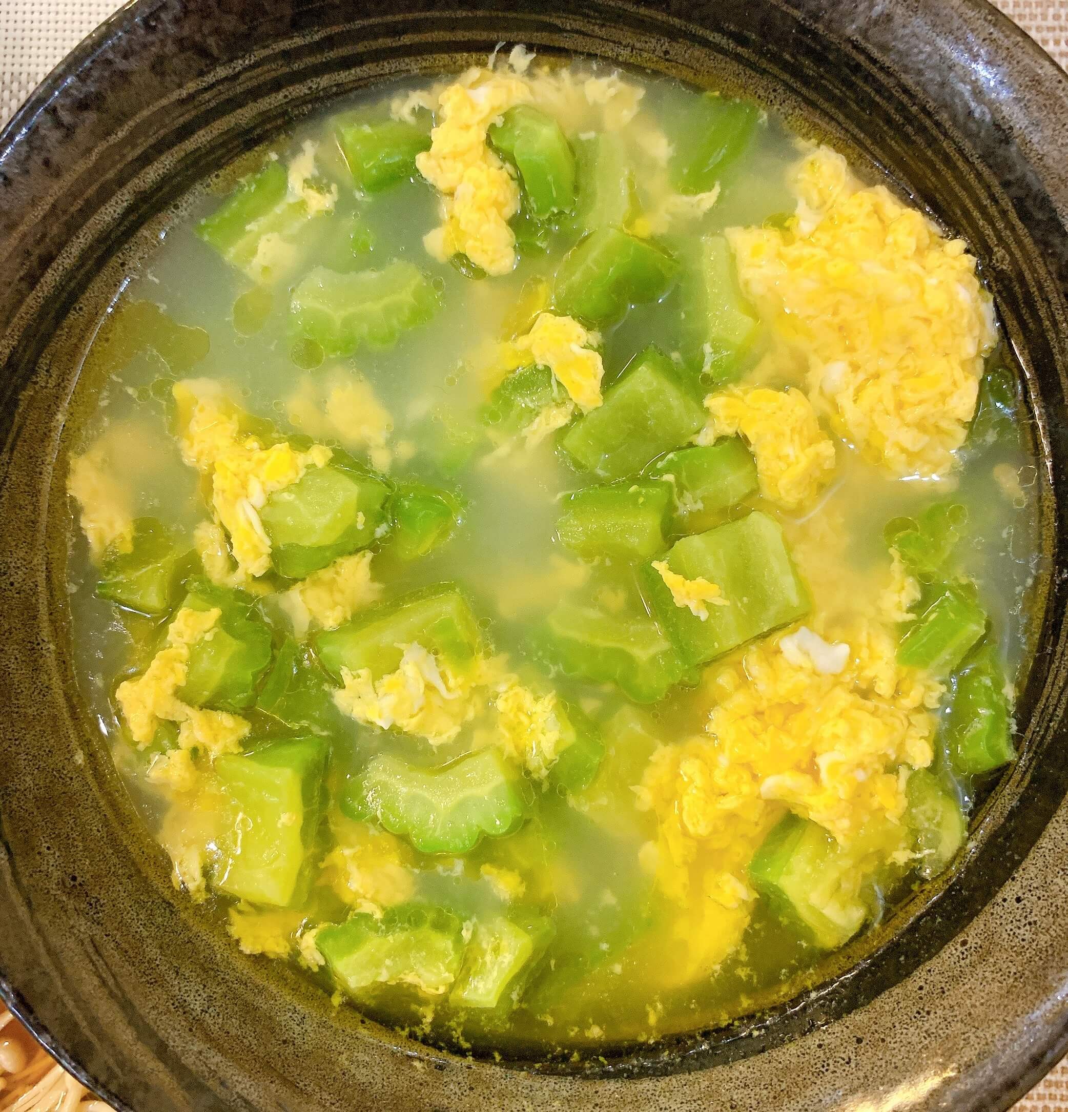 Bitter Gourd and Egg Custard