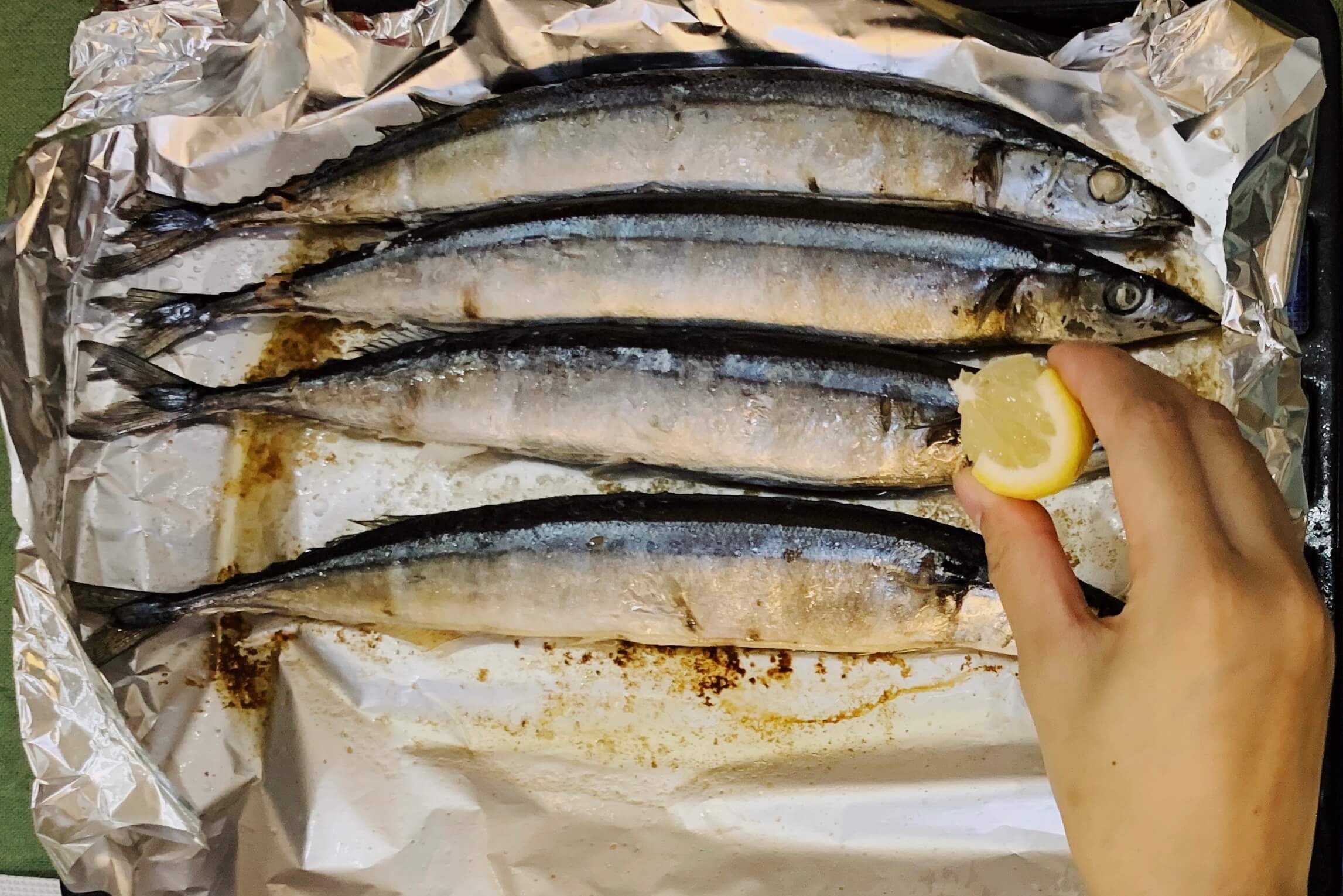 Grilled Pacific Saury