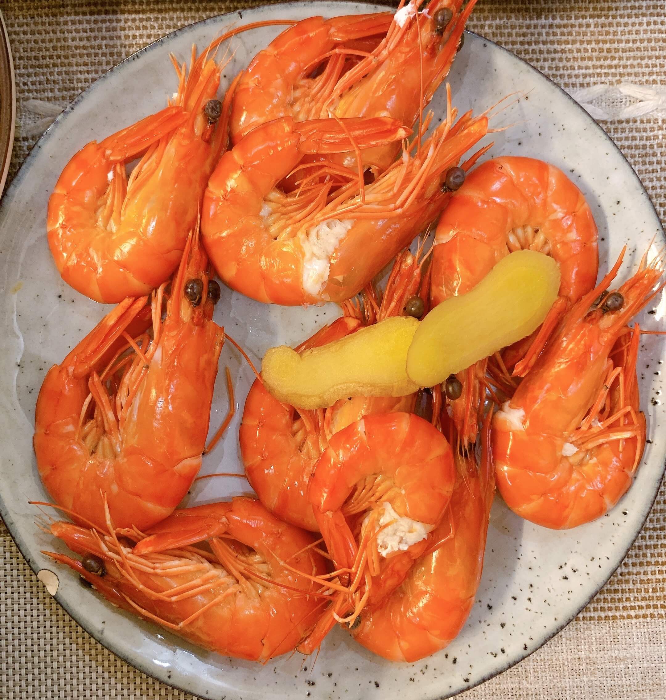 Steamed Grass Shrimp